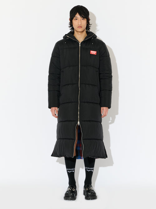 LONG BUNNY PUFFER JACKET in BLACK | Charles Jeffrey Loverboy