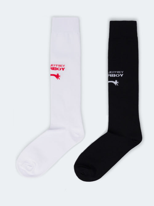 LOVERBOY SOCK - MULTIPACK in WHITE-BLACK | Charles Jeffrey Loverboy