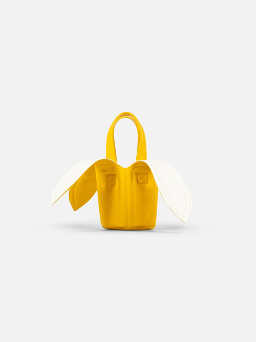 BANANA BUCKET BAG in YELLOW ECRU