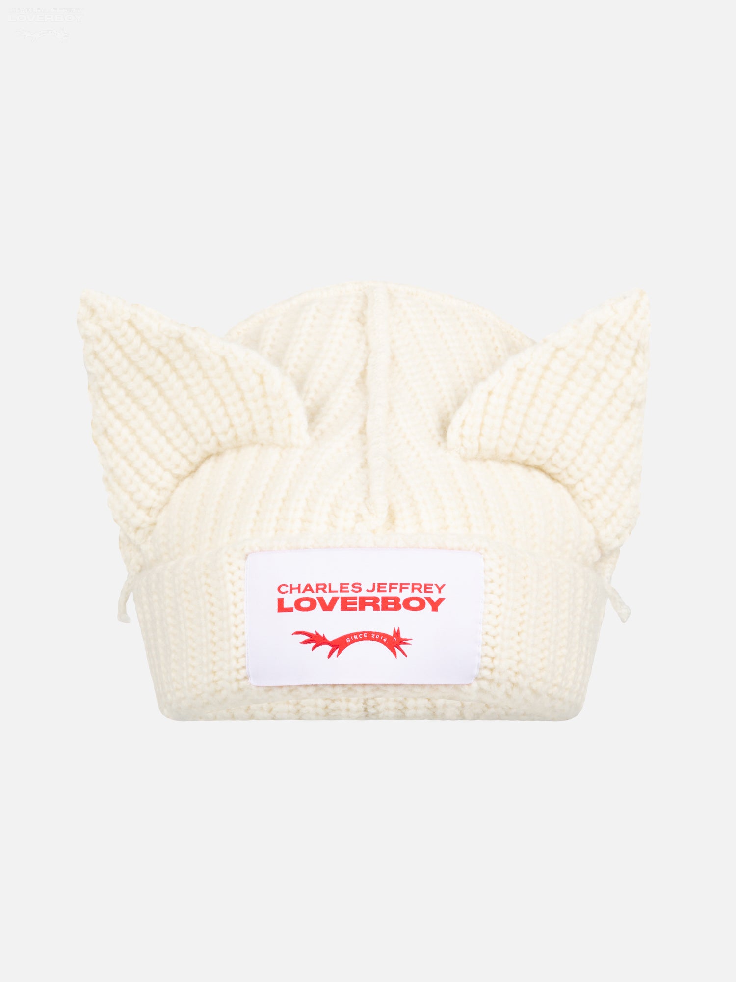 CHUNKY EARS BEANIE in ECRU