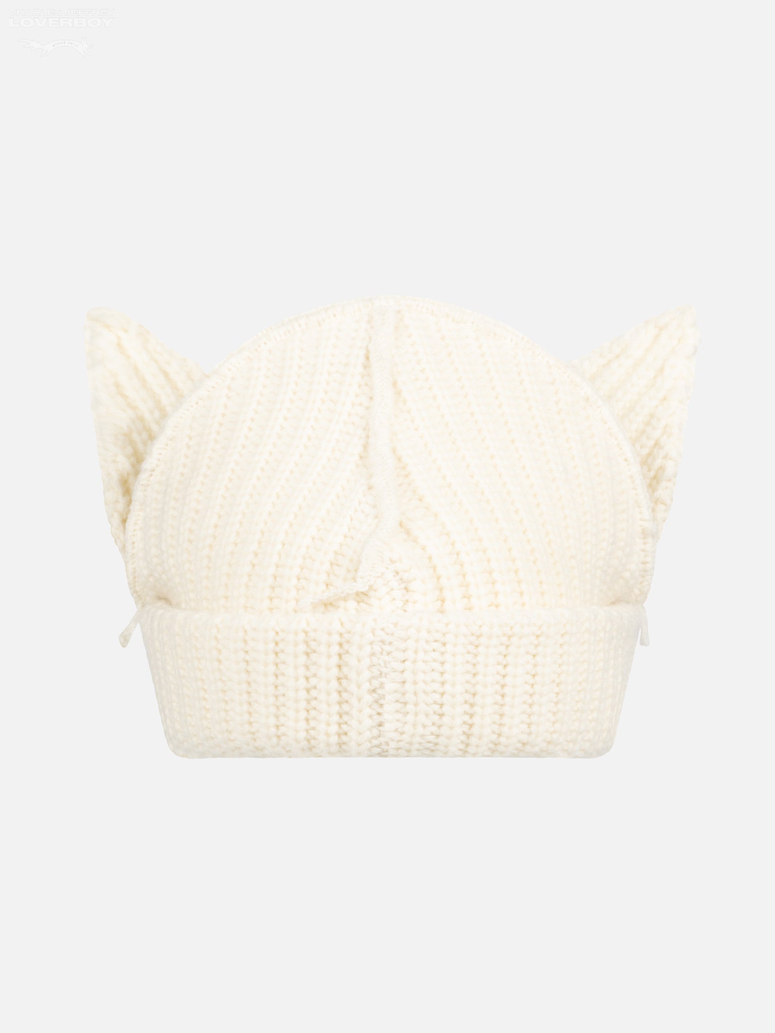 CHUNKY EARS BEANIE in ECRU – Charles Jeffrey Loverboy