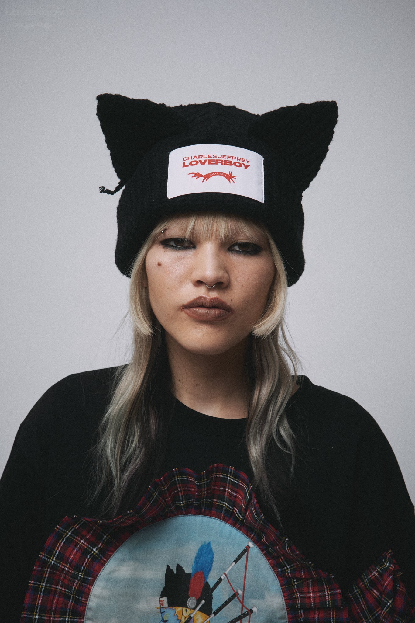 CHUNKY EARS BEANIE in BLACK