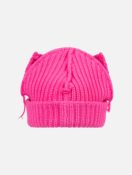 CHUNKY EARS BEANIE in PINK | Charles Jeffrey Loverboy