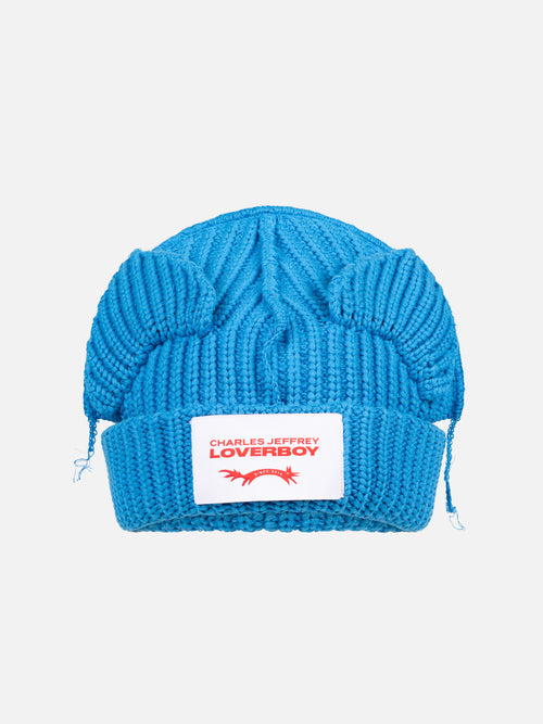 CHUNKY EARS BEANIE in LIGHT BLUE | Charles Jeffrey Loverboy