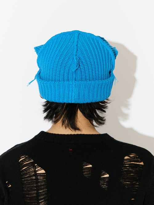 CHUNKY EARS BEANIE in LIGHT BLUE
