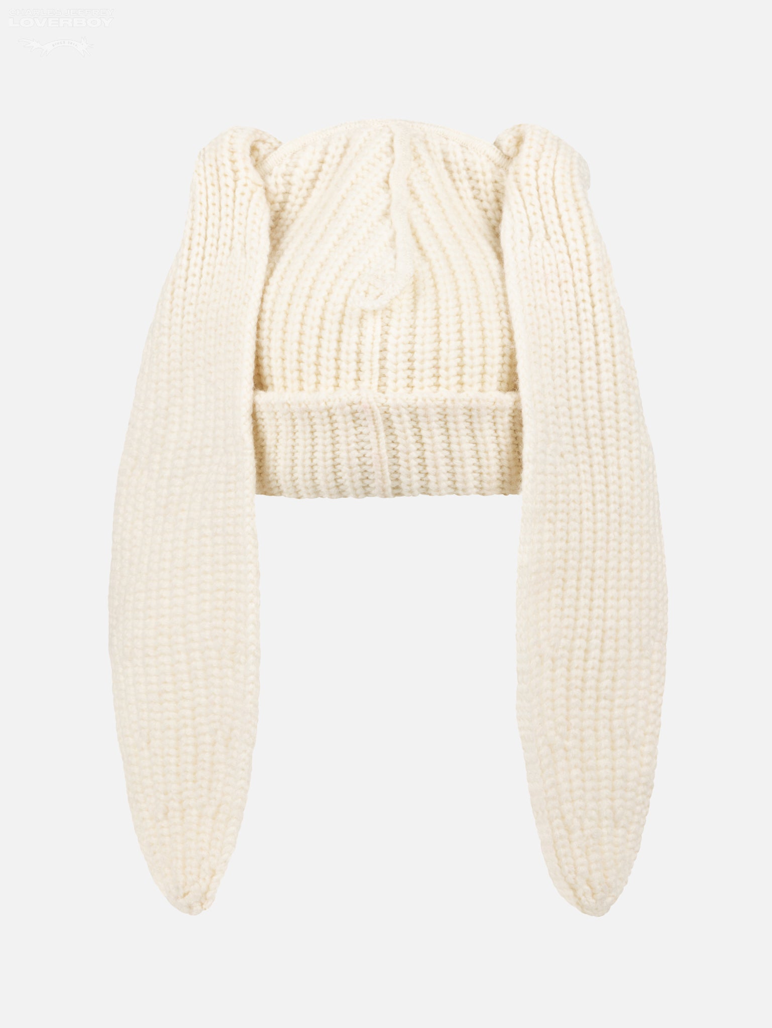 CHUNKY RABBIT BEANIE in ECRU – Charles Jeffrey Loverboy