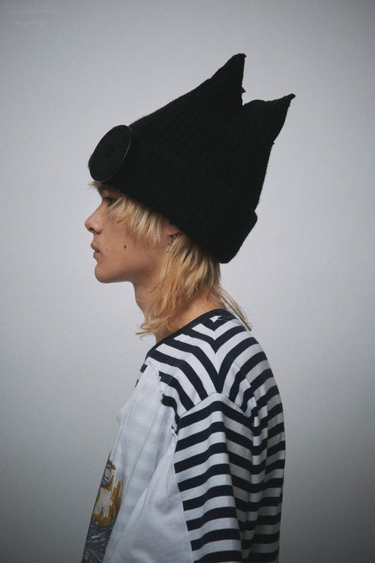 BOX BEANIE in BLACK