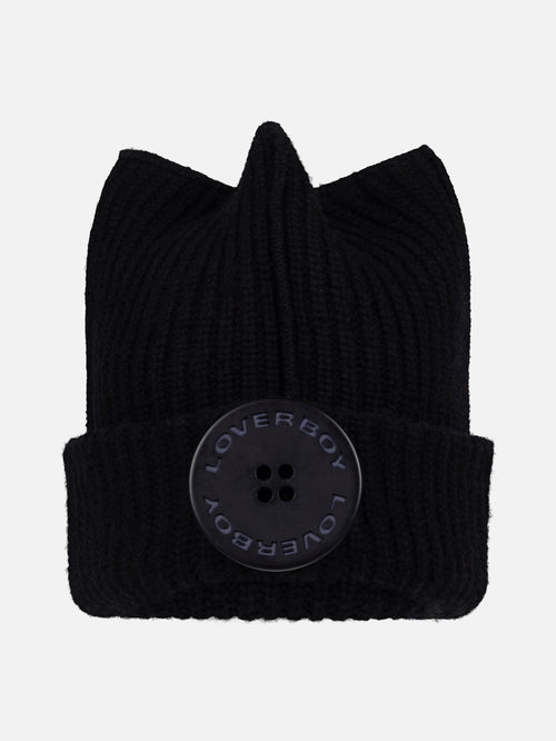 BOX BEANIE in BLACK | Charles Jeffrey Loverboy
