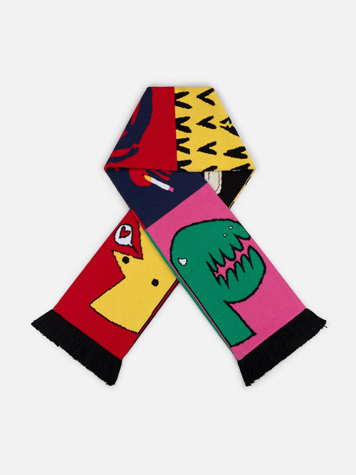 FOOTBALL SCARF in MULTICOLOUR | Charles Jeffrey Loverboy