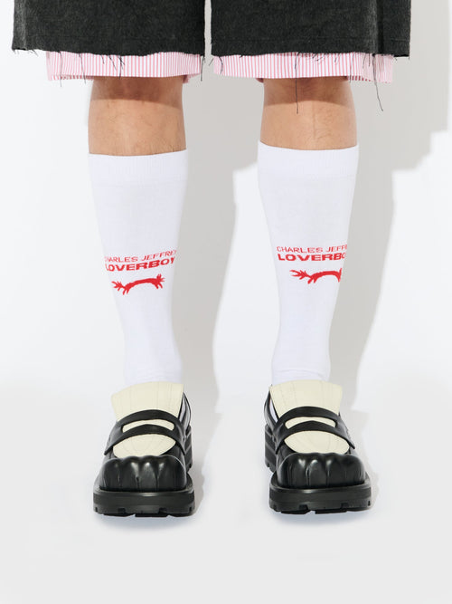 BANANA MOCCASIN MOGGIES in BLACK WHITE