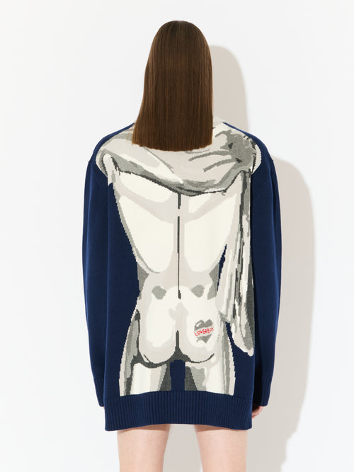 SEXY BUST JUMPER in BLUE | Charles Jeffrey Loverboy