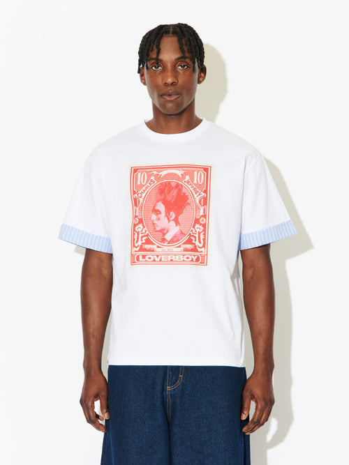 TURN UP TEE in WHITE | Charles Jeffrey Loverboy