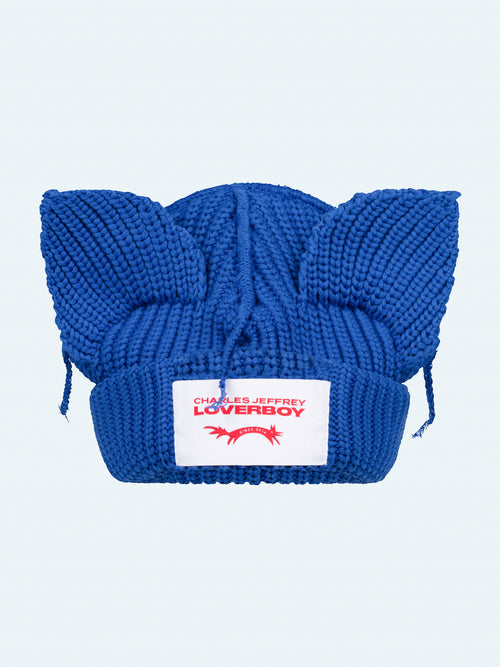 CHUNKY EARS BEANIE in BLUE | Charles Jeffrey Loverboy