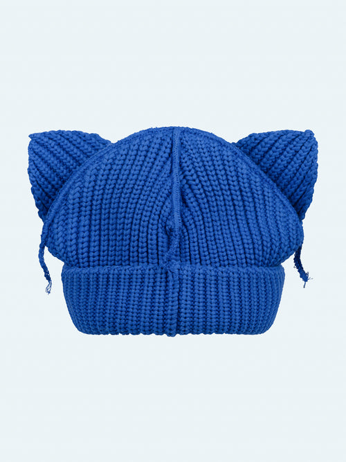 CHUNKY EARS BEANIE in BLUE