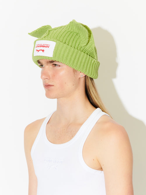 CHUNKY EARS BEANIE in GREEN