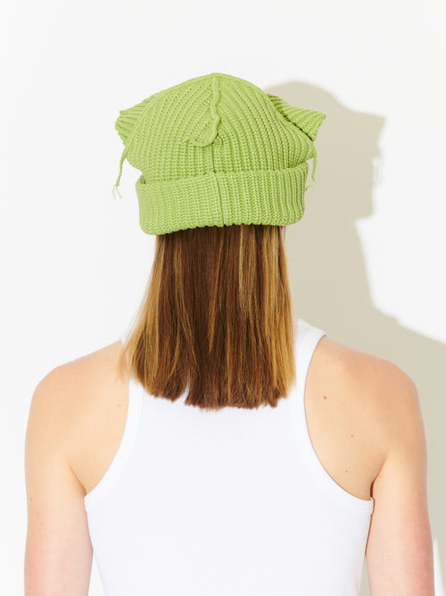 CHUNKY EARS BEANIE in GREEN