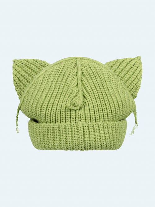 CHUNKY EARS BEANIE in GREEN | Charles Jeffrey Loverboy