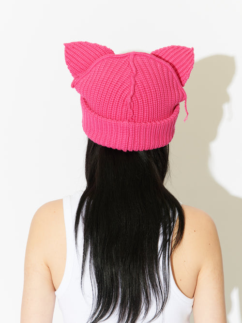 CHUNKY EARS BEANIE in PINK