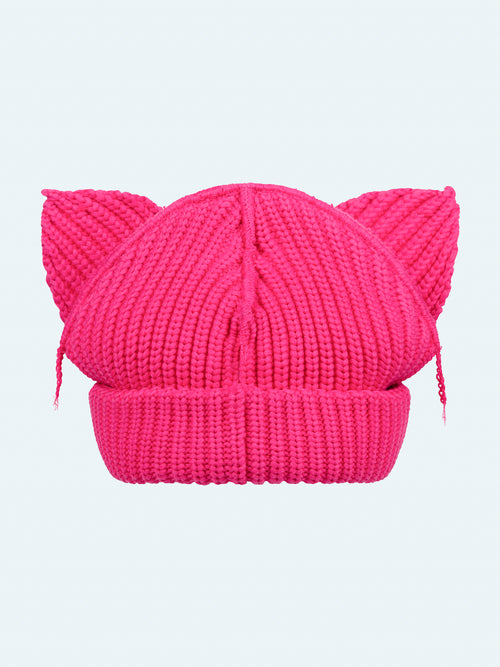 CHUNKY EARS BEANIE in PINK | Charles Jeffrey Loverboy