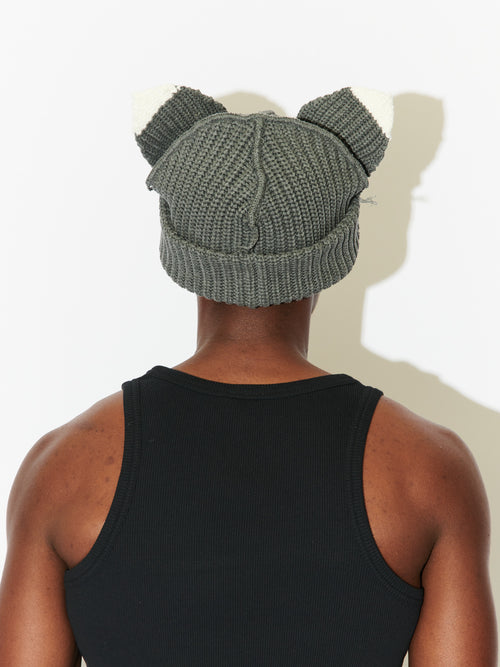 CHUNKY EARS BEANIE in RACCOON