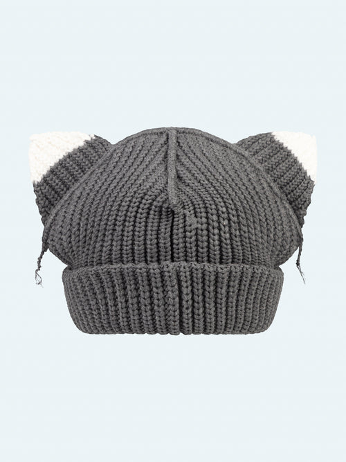 CHUNKY EARS BEANIE in RACCOON