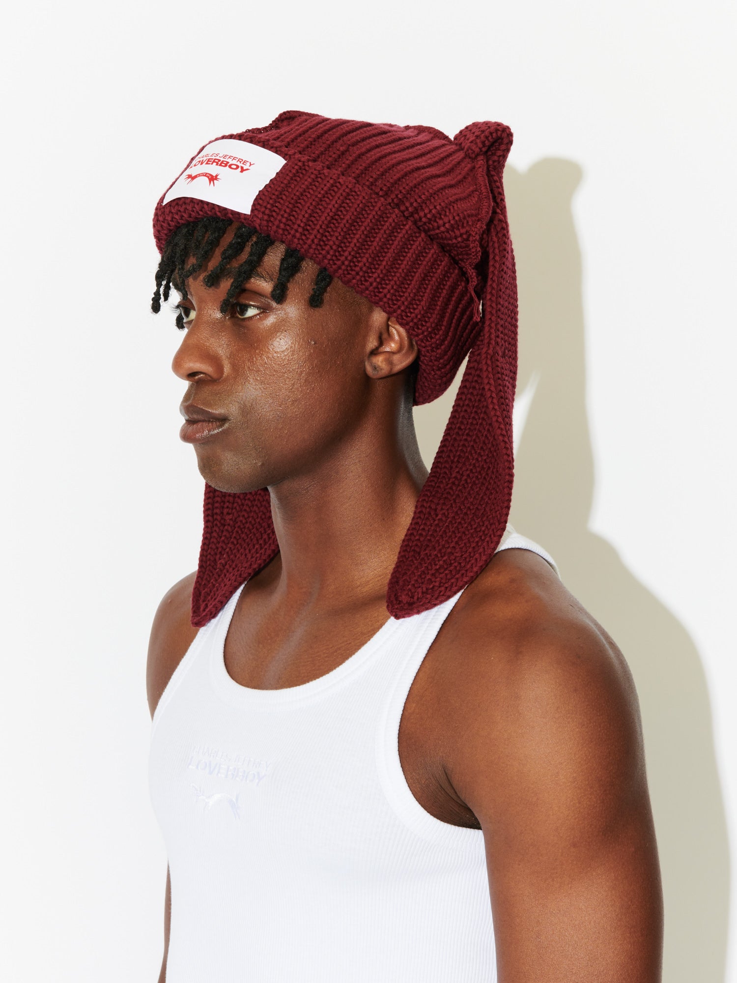 Charlesjeffrey loverboy Chunky Rabbit 公式 Charles Jeffrey Loverboy Chunky Rabbit Cotton Beanie | Saks