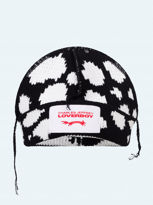 LOVERBOY BEANIE in BLACK | Charles Jeffrey Loverboy