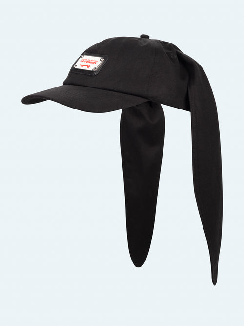 RABBIT EARS CAP in BLACK | Charles Jeffrey Loverboy