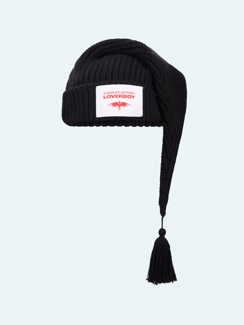 SLOPPY GIUSEPPE BEANIE in BLACK