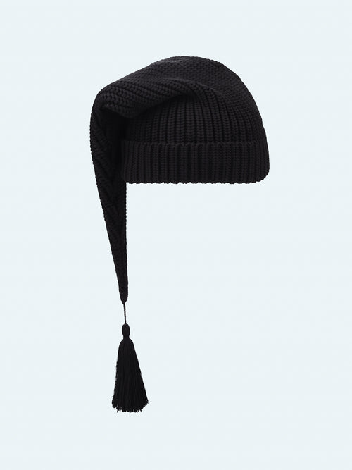 SLOPPY GIUSEPPE BEANIE in BLACK | Charles Jeffrey Loverboy