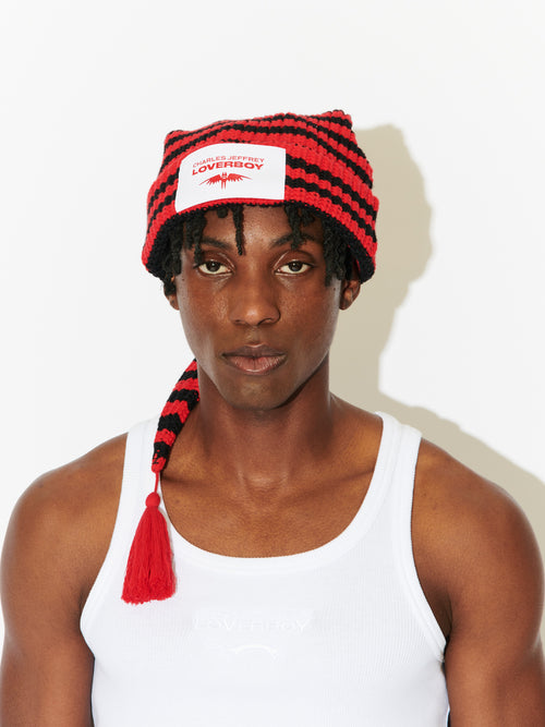 SLOPPY GIUSEPPE BEANIE in RED