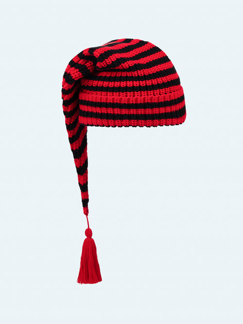 SLOPPY GIUSEPPE BEANIE in RED | Charles Jeffrey Loverboy