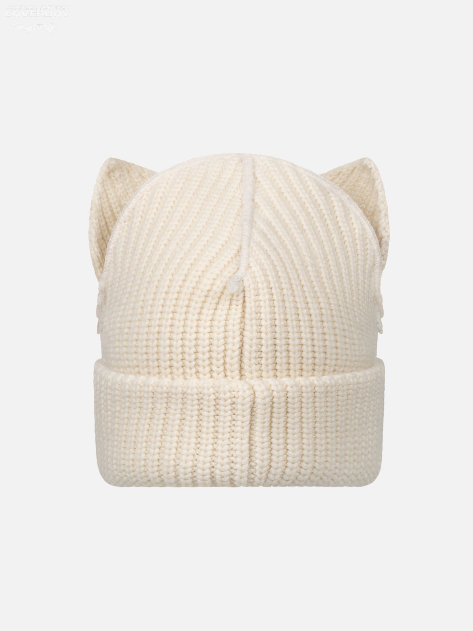 SUPERSIZED CHUNKY EARS BEANIE in ECRU – Charles Jeffrey Loverboy