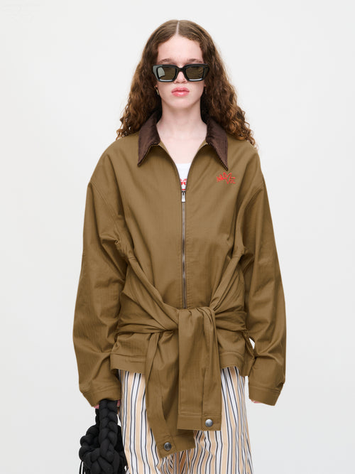 HUG JACKET in BEIGE | Charles Jeffrey Loverboy