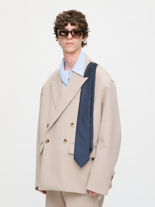 LATE TO WORK JACKET in BEIGE