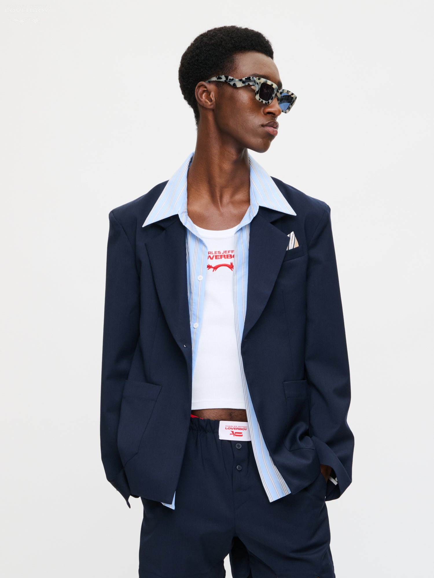 5 MINUTES EARLY JACKET in NAVY BLUE