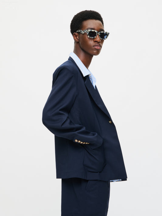 5 MINUTES EARLY JACKET in NAVY BLUE