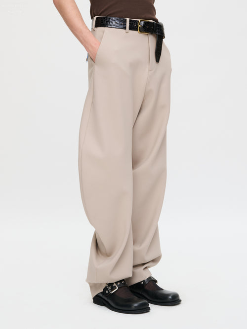 TOPSY TURVY PANT in BEIGE | Charles Jeffrey Loverboy