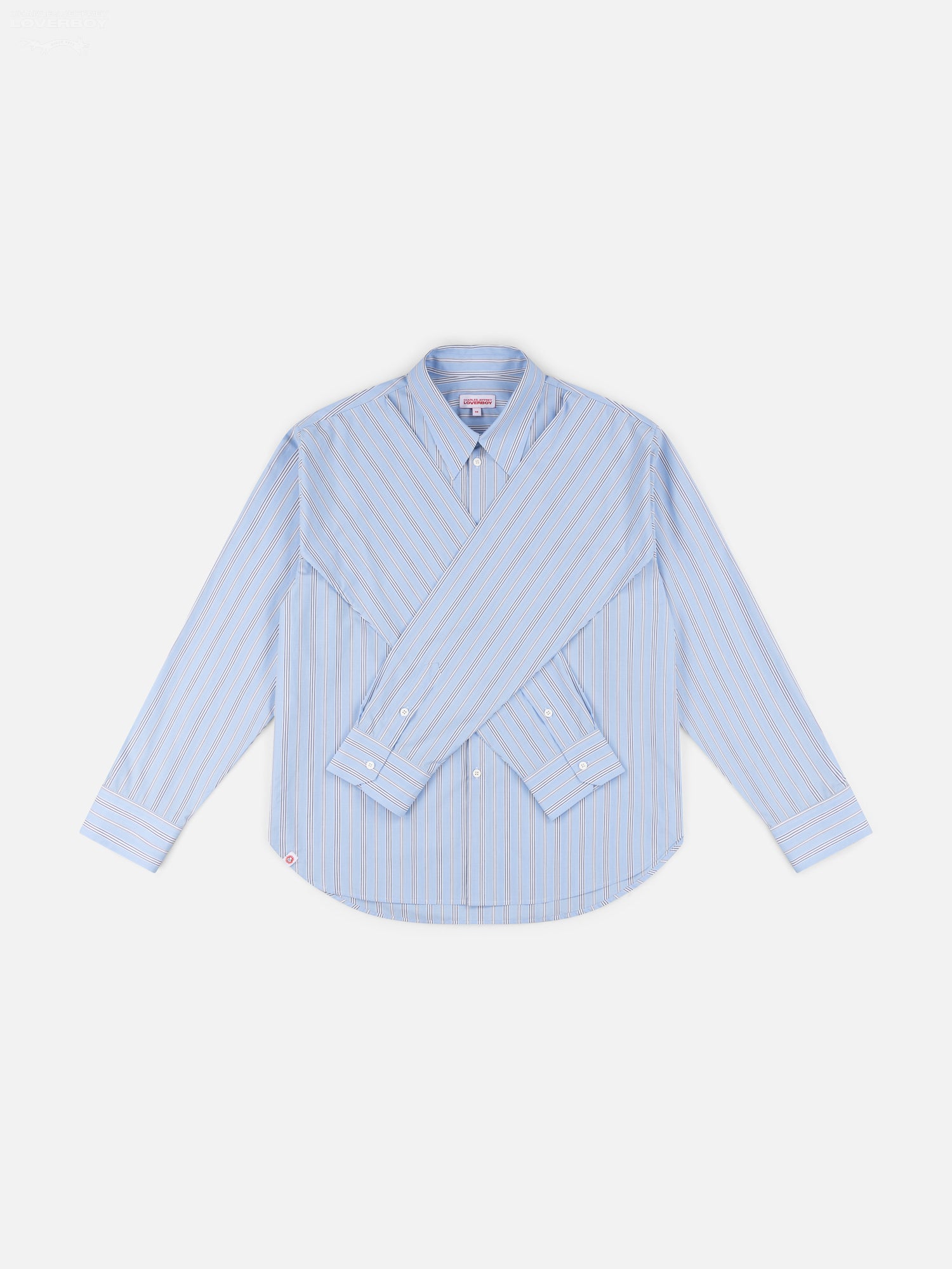 HOLD ME SHIRT in BLUE STRIPE – Charles Jeffrey Loverboy