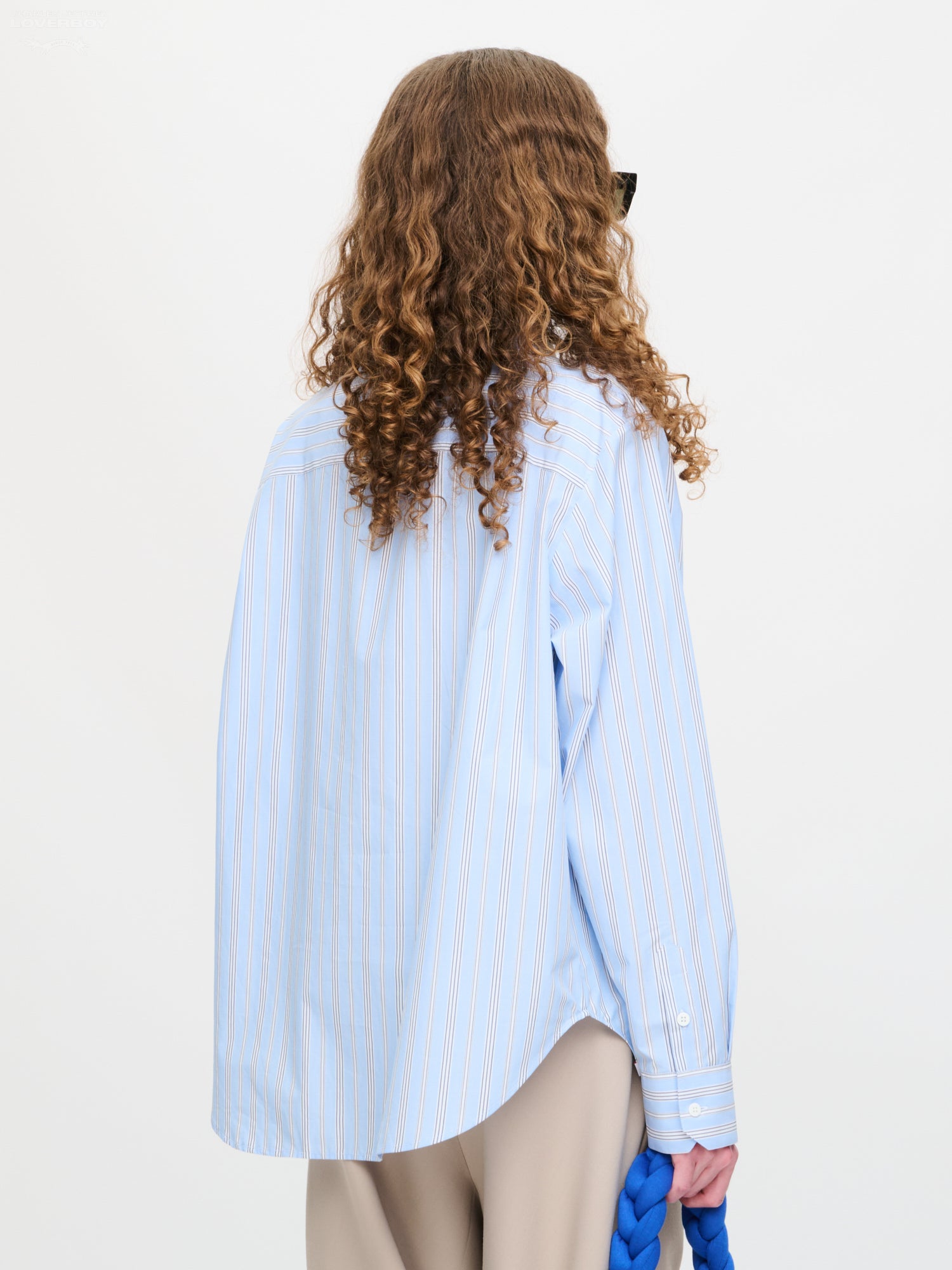 HOLD ME SHIRT in BLUE STRIPE – Charles Jeffrey Loverboy