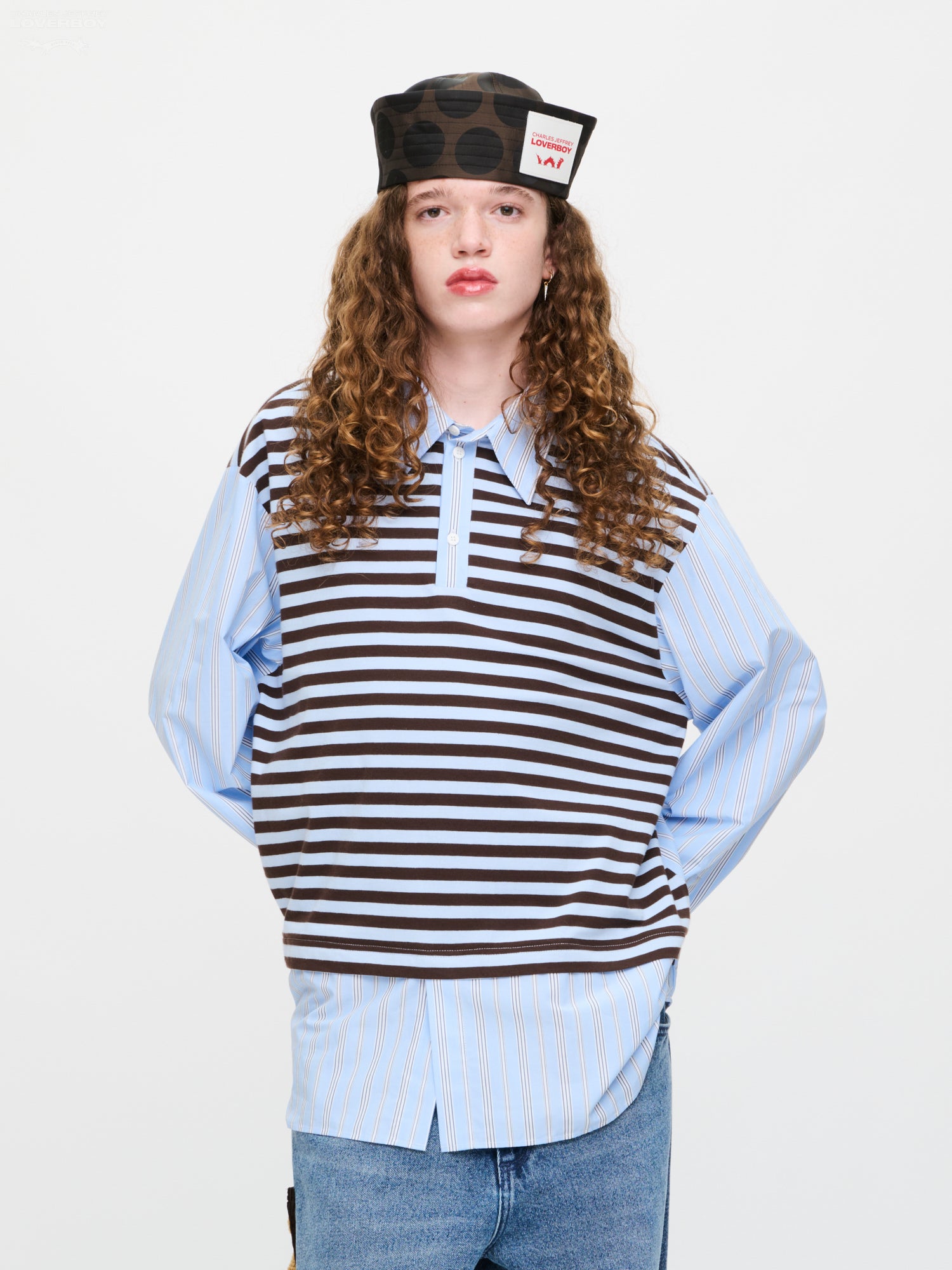 MERGE SHIRT in BLUE STRIPE