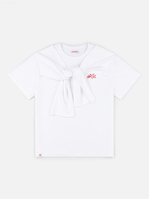 HOLD ME TEE in WHITE