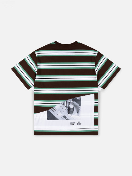 ABBEY ROAD DOUBLE TEE in BROWN WHITE