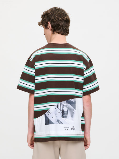 ABBEY ROAD DOUBLE TEE in BROWN WHITE