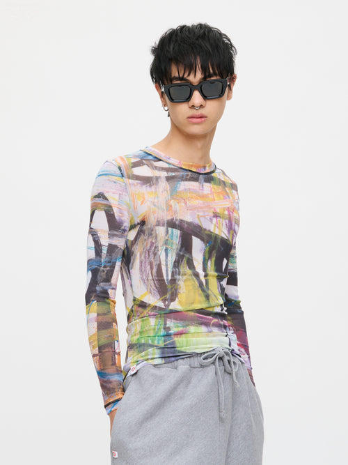 POWERMESH TOP in MULTICOLOUR | Charles Jeffrey Loverboy