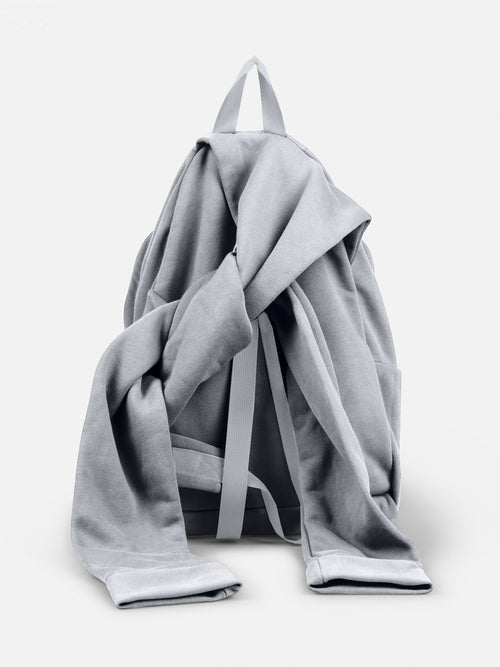 HOODY BACKPACK in GREY MARL