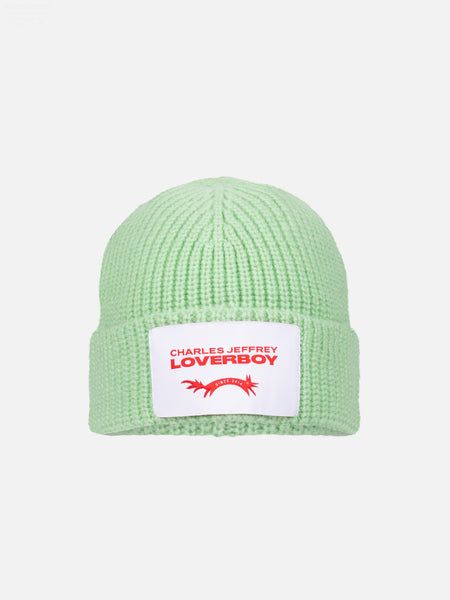 CHUNKY RIB BEANIE in LIGHT GREEN – Charles Jeffrey Loverboy