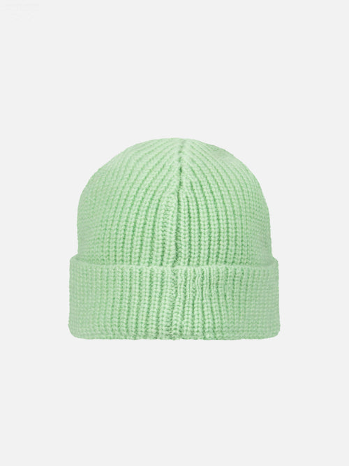 CHUNKY RIB BEANIE in LIGHT GREEN