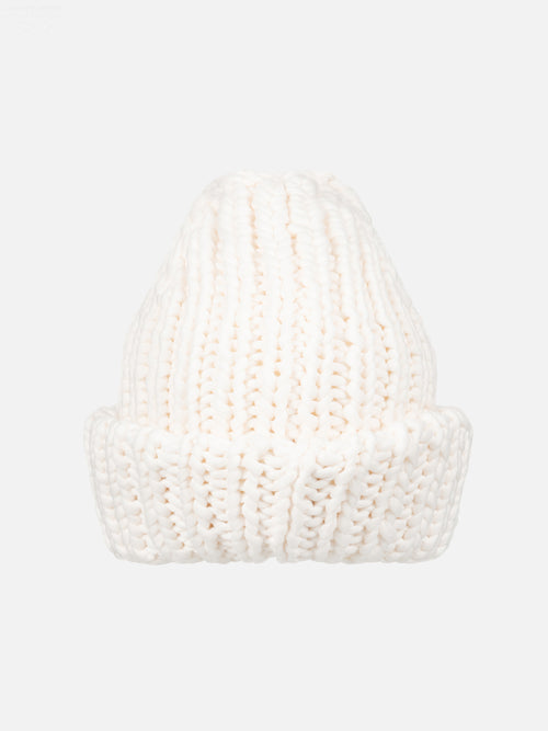 CHUBBY BEANIE in ECRU