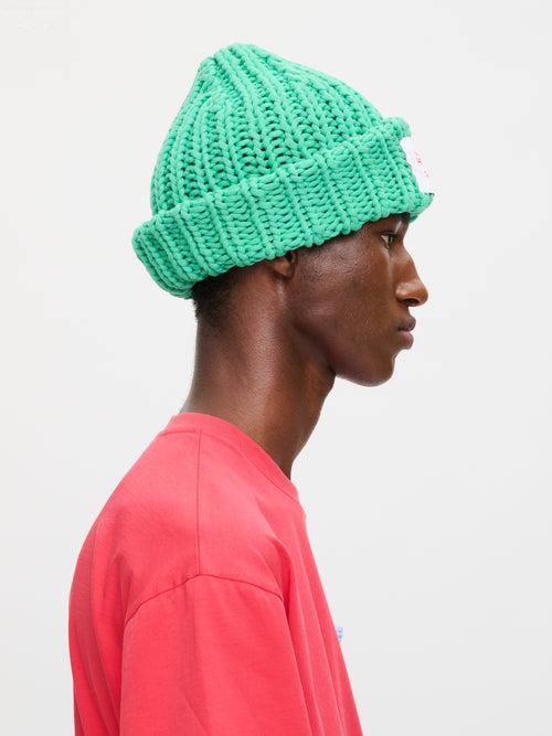 CHUBBY BEANIE EXCLUSIVE in GREEN | Charles Jeffrey Loverboy